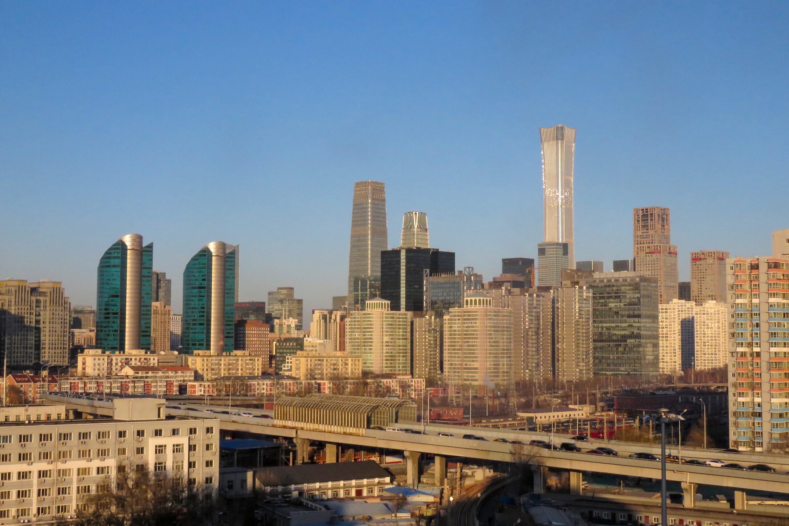 The skyline of Beijing Central Business District